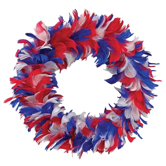 Beistle 12" Red, White & Blue Fancy Wreath